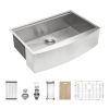 30 Farmhouse Sink Workstation - 30*21*9 Inch Kitchen Sink Stainless Steel 18 gauge Apron Front Kitchen Sink