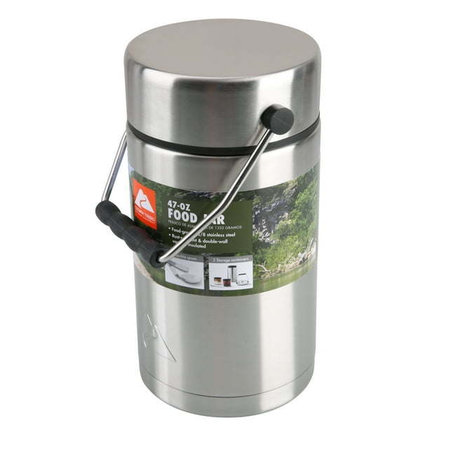 Thermos Stainless Steel Food Jar 47oz with 2 Containers