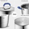 ASD;  Three-layer multi-bottom stainless steel steamer;  Heightened;  Large capacity;  No smell;  Easy to store;  32cm