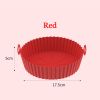 Air Fryer Silicone Baking Tray Reusable Basket Mat Non-Stick Round Microwave Pads Baking Mat Oven Air Fryer Liner