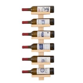 Vertical wall wine rack/wine rack wall mounted/Solid wood wine rack /Home wine rack/Living room wine rack (Color: as Pic)