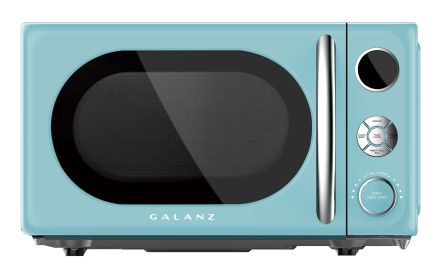 0.7 cu. ft. Retro Countertop Microwave Oven, 700 Watts, Blue, New (actual_color: Red)