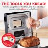 Everyday Stainless Steel Bread Maker Up to 1.5lb Loaf, Programmable, 12 Settings + Gluten Free & Automatic Filling Dispenser