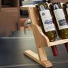 Table wine rack with cup holder/wine racks countertop/Solid wood wine rack /Home wine rack/Living room wine rack/ PINE